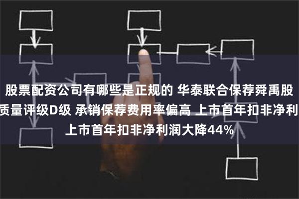 股票配资公司有哪些是正规的 华泰联合保荐舜禹股份IPO项目质量评级D级 承销保荐费用率偏高 上市首年扣非净利润大降44%